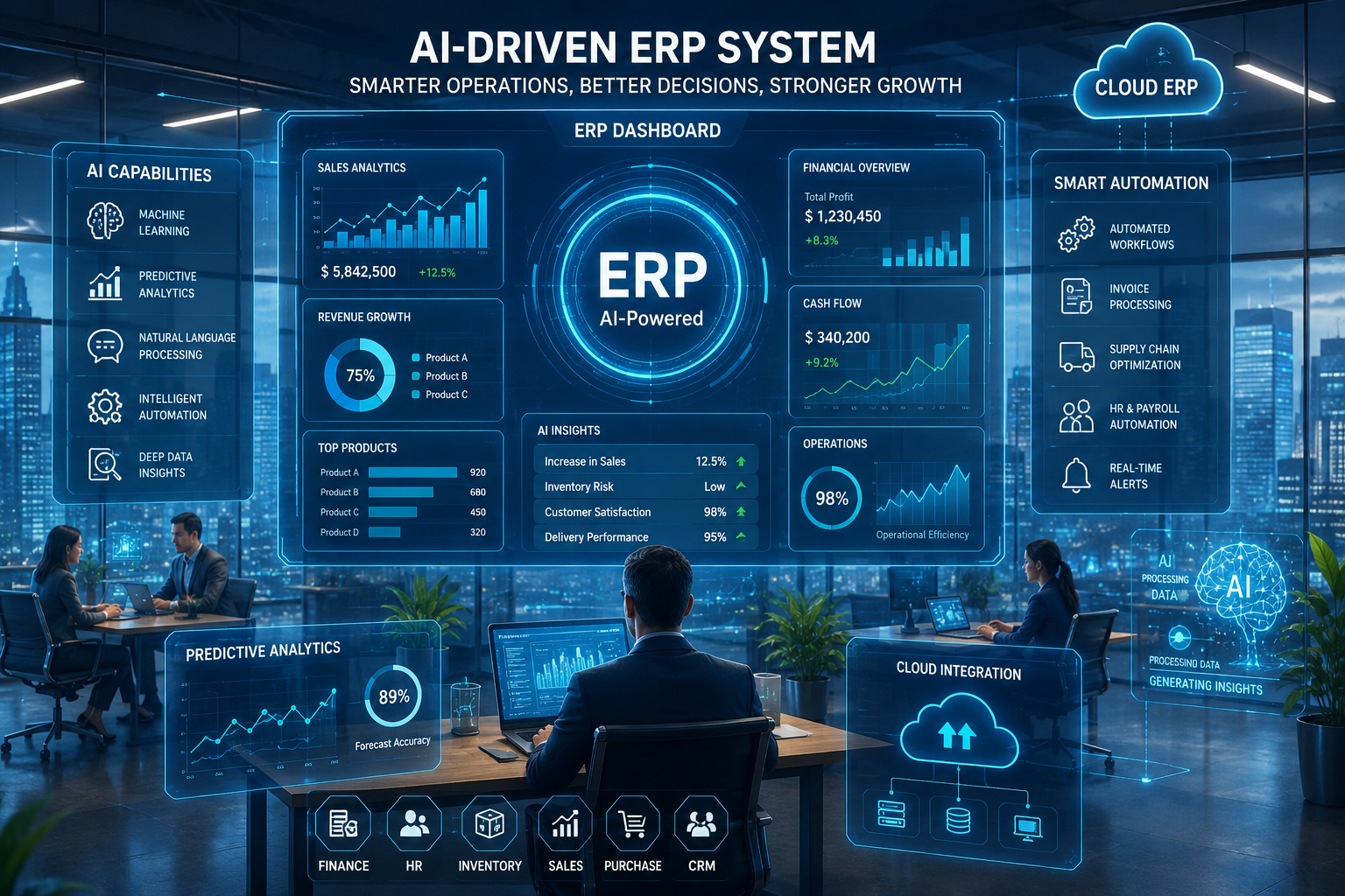AI-Driven ERP Systems improving business automation and enterprise management in 2026