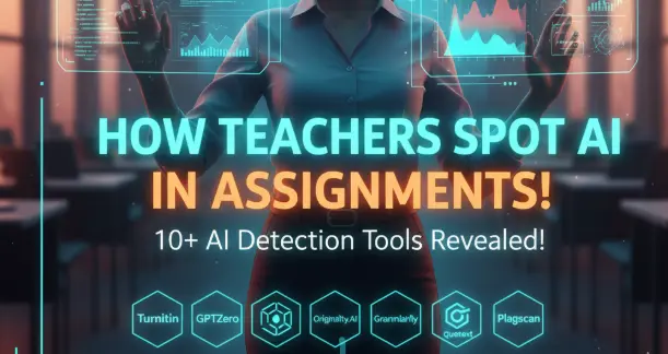 How do teachers check for AI in assignments using AI detection tools and analysis methods