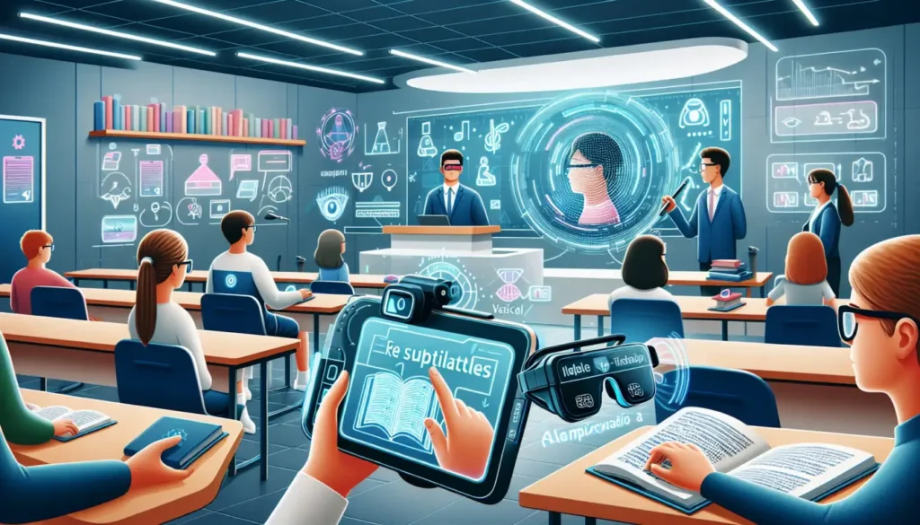 Artificial intelligence and the future of teaching and learning showing AI-powered smart classrooms and digital education