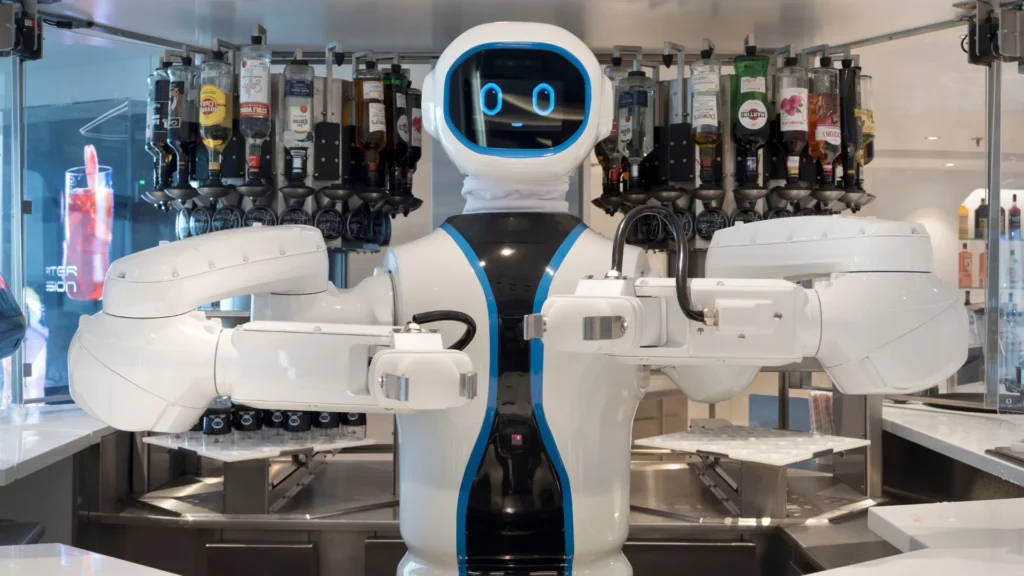 AGI robot meaning demonstrated by an intelligent service robot performing real-world tasks