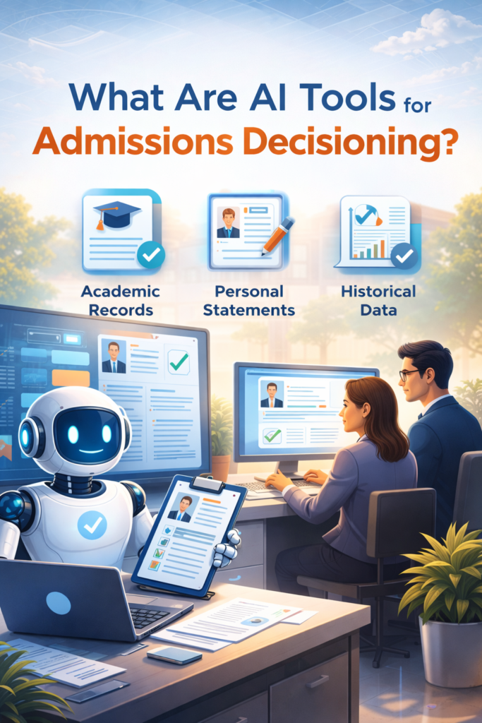 AI tools for automating admissions decisioning in higher education analyzing student applications and data